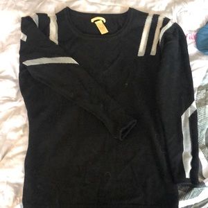 Catherine Maladrino sweater with white mesh insets